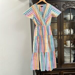 J.Crew Colorful Tiered Dress
